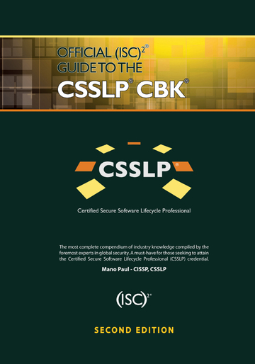 Official ISC2 Guide to the CSSLP CBK ebook